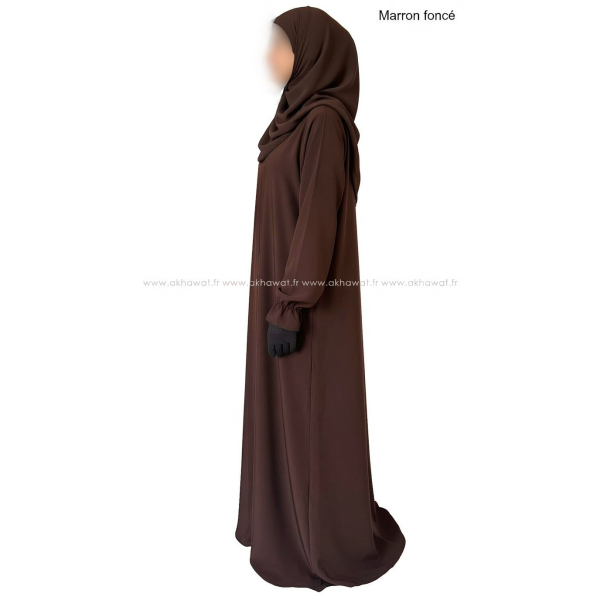 Abaya évasée manches tulipe - Soie de Médine