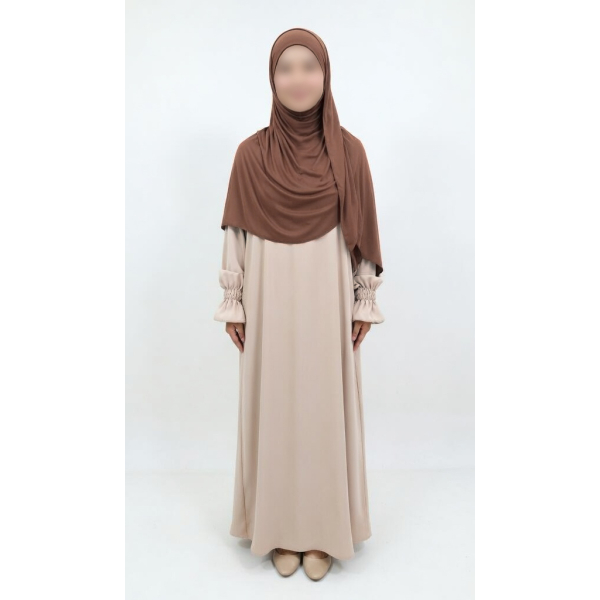 Hijab bonnet intégré simple - Jersey
