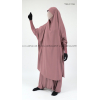 Jilbab manches serrées - 2 pièces sarouel