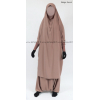 Jilbab manches serrées - 2 pièces sarouel