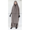 Jilbab manches serrées - 2 pièces sarouel