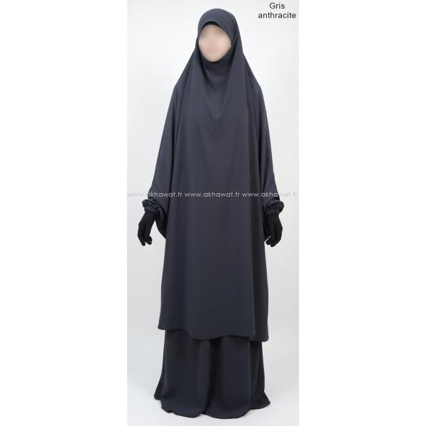 Caviary Jilbab - 2 pieces with skirt