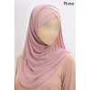 Ready to wear - Crossed hijab - Crepe & Viscose