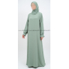 Abaya évasée manches tulipe - Soie de Médine