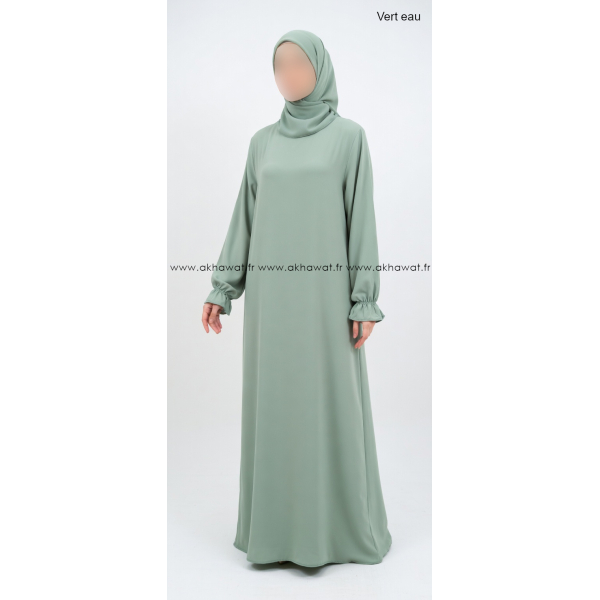Abaya évasée manches tulipe - Soie de Médine
