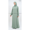 Abaya évasée manches tulipe - Soie de Médine