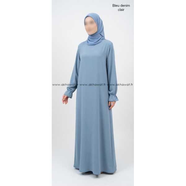 Abaya évasée manches tulipe - Soie de Médine