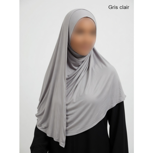 Hijab à enfiler avec ouverture pour Lunettes/Ecouteurs