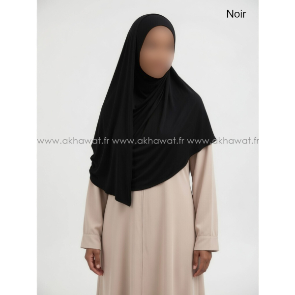 Hijab à enfiler avec ouverture pour Lunettes/Ecouteurs