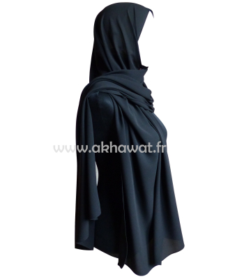 Grand hijab opaque - Mousseline crêpe