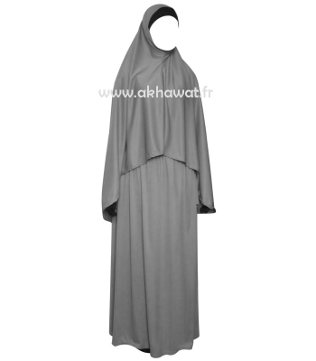 French Jilbab with flared skirt - Light microfiber