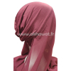 Hijab plissé prêt à enfiler - Mousseline crêpe