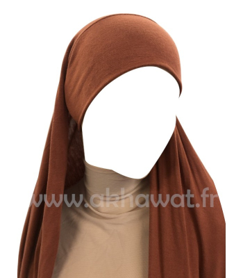 Hijab bonnet intégré simple - Viscose